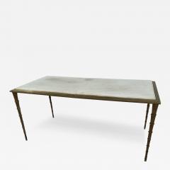  Maison Bagu s Midcentury Maison Bagues French Bronze Coffee Table 1970s - 3590998