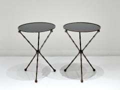  Maison Bagu s PAIR OF FAUX BAMBOO TABLES - 3200474