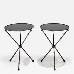  Maison Bagu s PAIR OF FAUX BAMBOO TABLES - 3202394