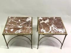  Maison Bagu s Pair of French Mid Century Gilt Bronze Faux Bamboo Side Tables by Maison Bagues - 3673273