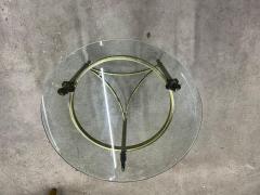  Maison Bagu s Pair of Italian Brass and Glass Tables - 4193658