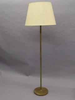  Maison Bagu s Pair of Large French Mid Century Modern Brass Floor Lamps Attr Maison Bagues - 1799919