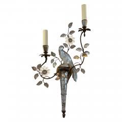  Maison Bagu s Pair of Maison Bagu s Parrot and Torch Wall Sconces - 2921385