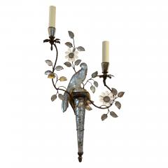  Maison Bagu s Pair of Maison Bagu s Parrot and Torch Wall Sconces - 2921386