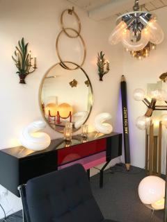  Maison Bagu s Pair of Sconces Bamboo Palm Bronze by Maison Bagues France 1970s - 665421