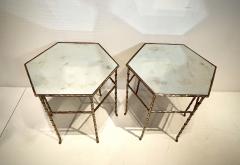  Maison Bagu s Pair of Side table hexagonale Bronze By Maison Bagu s - 2566171