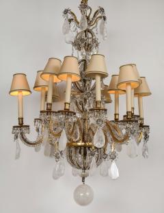  Maison Bagu s Rare Rock Crystal Chandelier - 1897555