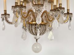  Maison Bagu s Rare Rock Crystal Chandelier - 1897580