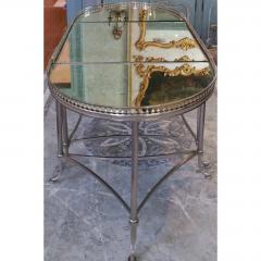 Maison Bagu s SALE 40 OFF SILVER COLORED TRIPARTITE COFFEE TABLE ATTRIBUTED TO MAISON BAGUES - 792272