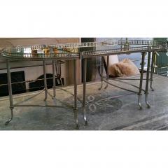  Maison Bagu s SALE 40 OFF SILVER COLORED TRIPARTITE COFFEE TABLE ATTRIBUTED TO MAISON BAGUES - 792277
