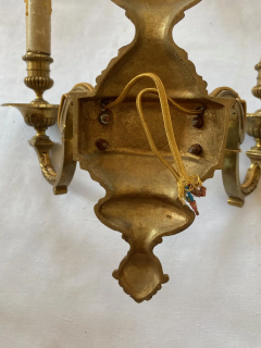  Maison Bagu s Series 6 Wall Lights in Gilt Bronze Style of Lxvi Maison Bagu s Label 1970 80 - 3126252