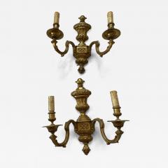  Maison Bagu s Series 6 Wall Lights in Gilt Bronze Style of Lxvi Maison Bagu s Label 1970 80 - 3129743