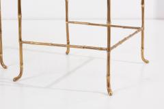  Maison Bagu s Set of 3 Bronze Bamboo Nesting Tables with Mirrors by Maison Bagu s France - 2347385