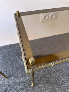  Maison Bagu s Set of 3 Nesting Tables Bamboo Gilt Bronze by Maison Bagu s France 1960s - 4191434