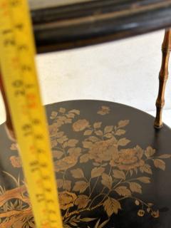  Maison Bagu s Side table with bamboo decoration in gilt bronze and Chinese lacquer tops - 4820821
