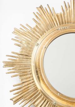  Maison Bagu s Solid Brass High Quality Sunburst Mirror France 1950s - 794202