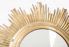  Maison Bagu s Solid Brass High Quality Sunburst Mirror France 1950s - 794204