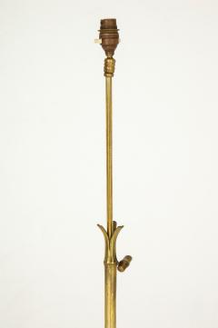 Maison Baguès - Tripod faux bamboo bronze floor lamp by Maison