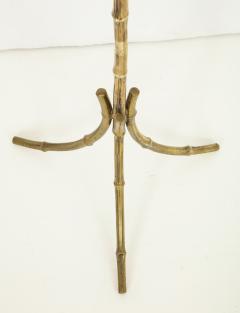  Maison Bagu s Tripod faux bamboo bronze floor lamp by Maison Bagu s France 1960s - 830726