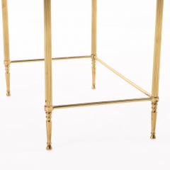  Maison Bagu s Vintage Pair Italian Brass Nesting Tables Hollywood Regency Style - 4571075