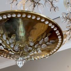  Maison Bagu s stunning French Maison Bagues crystal floral and foliate 5 light chandelier - 3147739