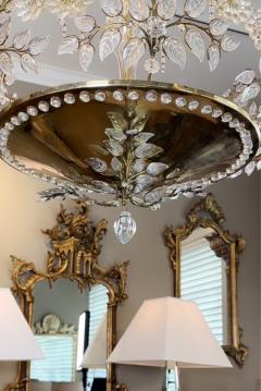  Maison Bagu s stunning French Maison Bagues crystal floral and foliate 5 light chandelier - 3147742