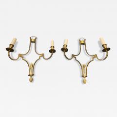  Maison Charles et Fils 1970s Bronze sconces by Maison Charles - 4535205