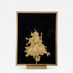  Maison Gu rin Rare Sconce with a Buddha Bronze Figure Maison Guerin Paris circa 1970 - 1175153