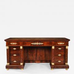  Maison Krieger FINE FRENCH SECOND EMPIRE GILT BRONZE MOUNTED MAHOGANY LIBRARY DESK KRIEGER - 2201771