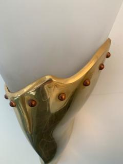  Maison Lucien Gau Brass Sconce by Maison Lucien Gau France 1980s - 1396661