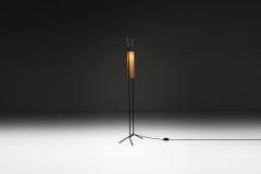  Maison Lunel Black Lacquered Floor Lamp by Lunel Attr France Mid 20th Century - 4638262