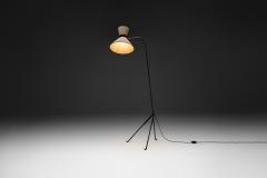  Maison Lunel Black Lacquered Metal Floor Lamp by Lunel France Mid 20th Century - 4617163