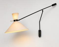  Maison Lunel Large adjustable swing arm wall sconce Editions Maison Lunel Paris circa 1960 - 4796162