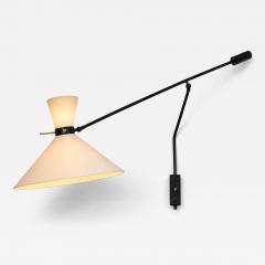  Maison Lunel Large adjustable swing arm wall sconce Editions Maison Lunel Paris circa 1960 - 4796167