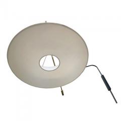  Maison Lunel Large pendulum wall lamp with inverted shade Maison Lunel France circa 1960 - 3351326