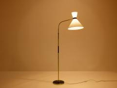  Maison Lunel Maison Lunel diabolo brass gunmetal floor lamp 1950s - 4549448