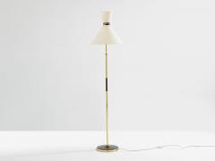  Maison Lunel Maison Lunel diabolo brass gunmetal floor lamp 1950s - 4549454