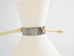  Maison Lunel Maison Lunel diabolo brass gunmetal floor lamp 1950s - 4549455