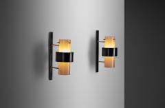  Maison Lunel Pair of Acrylic Glass Wall Sconces by Maison Lunel France 1950s - 3211693