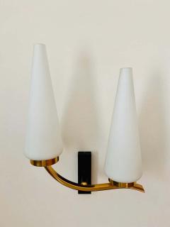  Maison Lunel Pair of French 1950s Lunel Wall Lights - 1471499