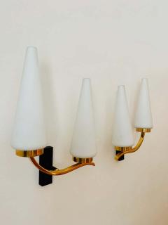  Maison Lunel Pair of French 1950s Lunel Wall Lights - 1471506
