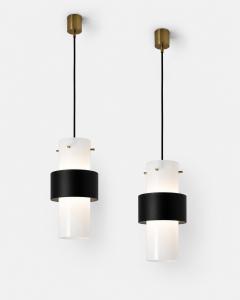  Maison Lunel Pair of pendant lights Editions Maison Lunel Paris France circa 1950 1960 - 4709121