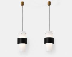  Maison Lunel Pair of pendant lights Editions Maison Lunel Paris France circa 1950 1960 - 4709122