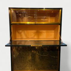  Maison Raphael Rapha l Raffel 1912 2000 Green Black Beka Lacquer Bar Cabinet circa 1950 - 4388688