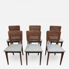  Maison Roset Set of Six French 1950s Dining Oak Chairs by Maison Roset - 419185