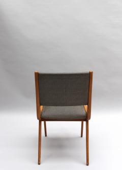  Maison Roset Set of Six French Midcentury Oak Dining Chairs by Maison Roset - 466421