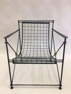  Maison et Jardin Pair Mid Century Hand Forged Lounge Chairs by Galerie Maison et Jardin Paris - 1811603