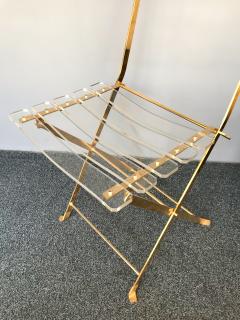  Maison et Jardin Set of Brass and Lucite Chairs by Galerie Maison Jardin France 1970s - 618160