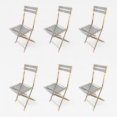  Maison et Jardin Set of Brass and Lucite Chairs by Galerie Maison Jardin France 1970s - 621734