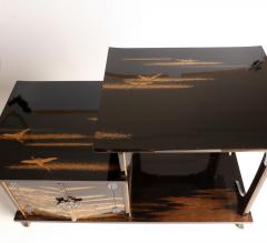  Maki e Set of Shelves with Designs Based on the Noh Drama Takasago 1910s 1920s - 4202415